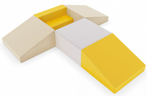 Мягкие игровые блоки Звездолет Pastel Romana