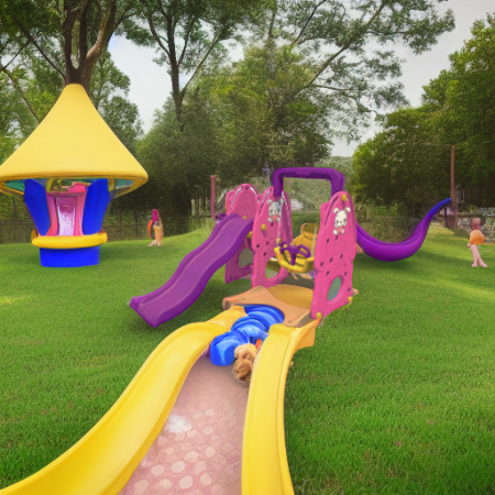 Горка с качелями ЗАЙЧАТА Family