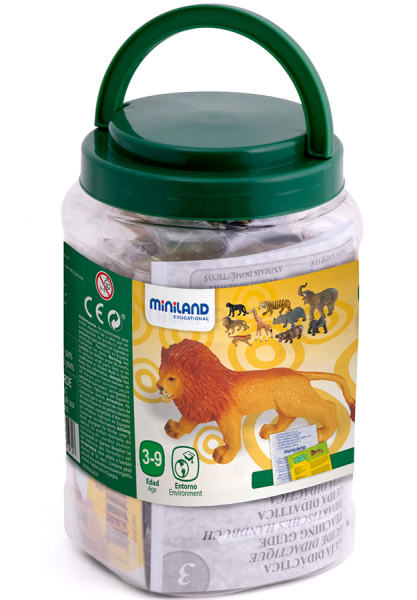 Дикие животные, 9 фигурок Miniland