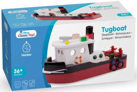 Буксир деревянный New Classic Toys