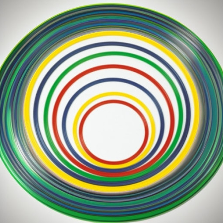 Обруч гимнастический плоский 60 см