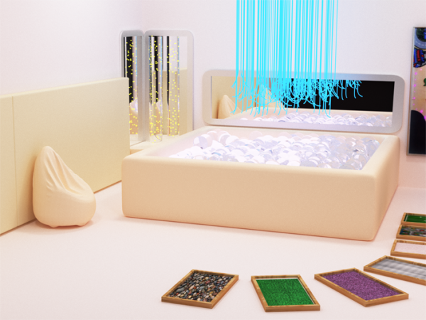 Мягкий сухой бассейн без подсветки 150х150х50 см