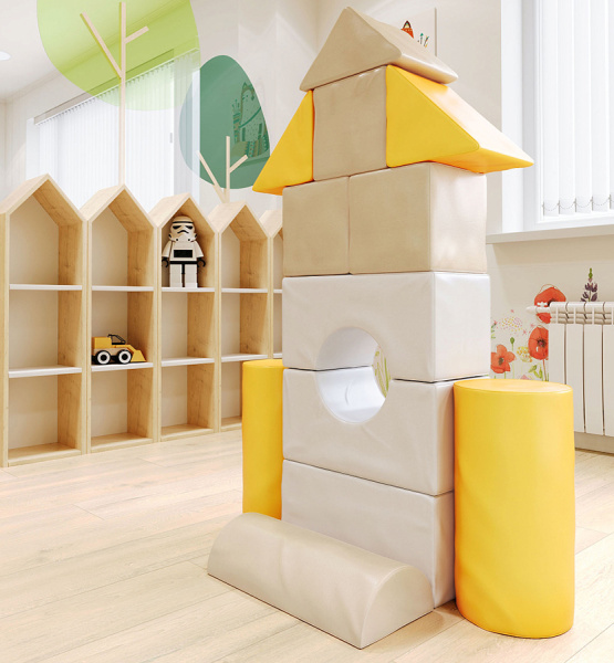 Мягкие игровые модули Ракета конструктор Pastel Romana