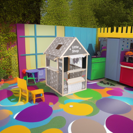 Многофункциональный игровой домик, серый/звезды Roba