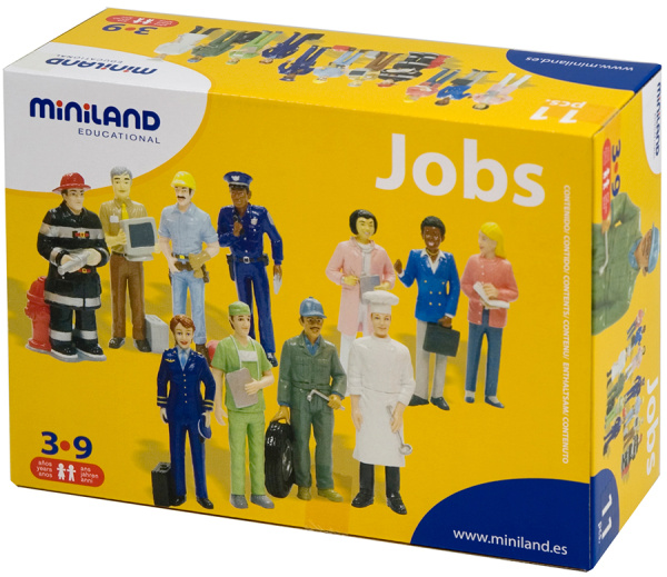 Набор фигурок Профессии, 11 фигурок Miniland