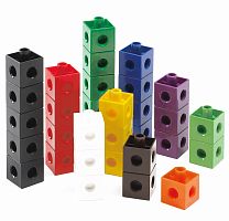 Конструктор Кубики соединяющиеся 2 см, 100 штук