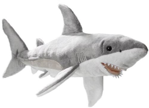 Игрушка мягкая Акула 50 см LEOSCO