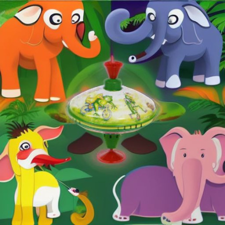 Юла ЖИВОТНЫЕ КАТАЮТСЯ Goki