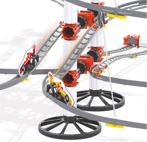 Конструктор-серпантин Skyrail Race 187 деталей с машинками Quercetti