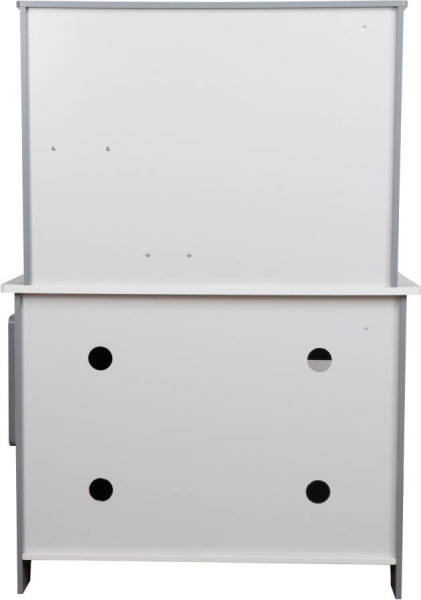 Кухня деревянная игровая Асти Грэй с набором посуды (свет и звук) Lanaland