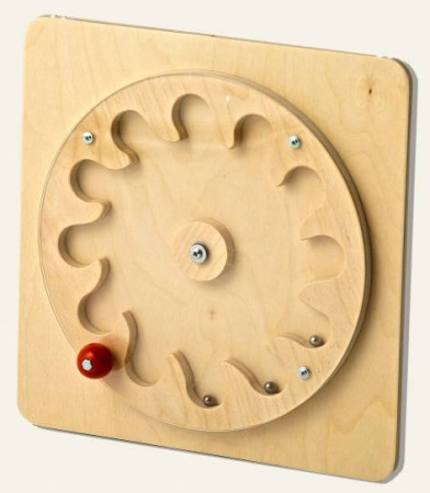 Тактильно-развивающая панель Лабиринт-цветок Romsens