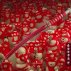 Меч самурая красный, 60 см Snowmen