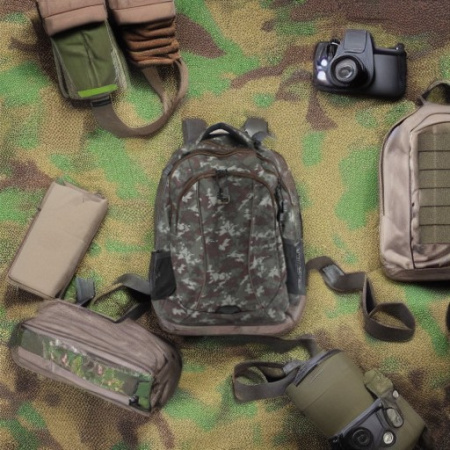 Рюкзак универсальный зеленый камуфляж, 48х37х19 см