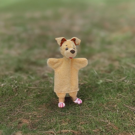 Кукла на руку ПЕСИК бежевый Moravska Ustrenda Brno