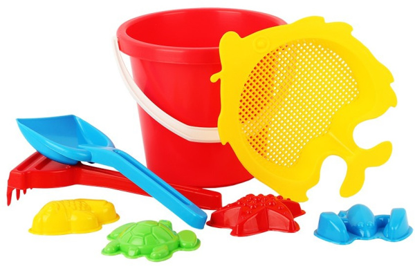 Песочный набор Рыбка 8 предметов СТРОМ