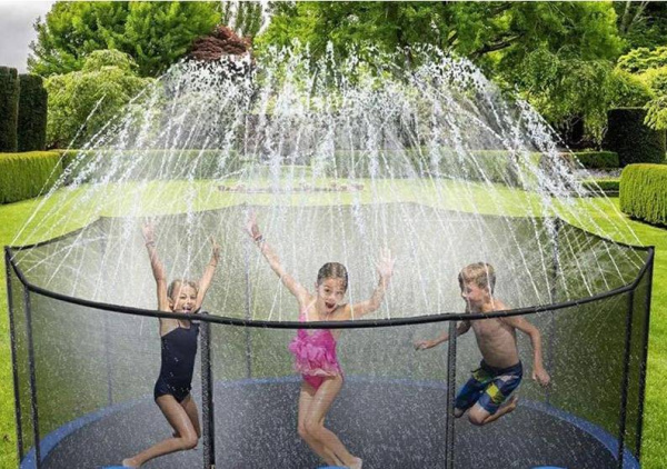 Батут с защитной сеткой ACTIVITY 8 2,4 м зеленый Perfetto Sport