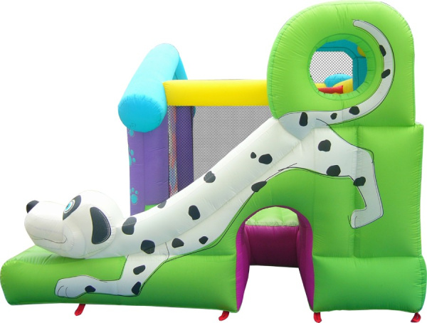 Надувной батут с горкой Далматинец Happy Hop