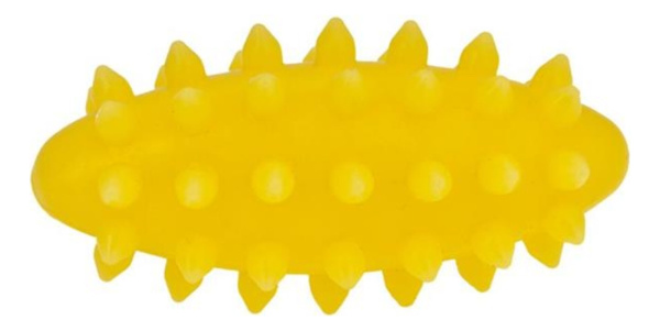 Мяч массажный овальный Дикий огурец МалышОК желтый