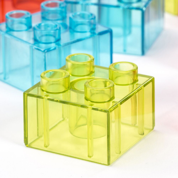 Конструктор Прозрачные блоки 55 деталей в банке Miniland