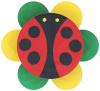 Пуфик Божья коровка мягкий Romana