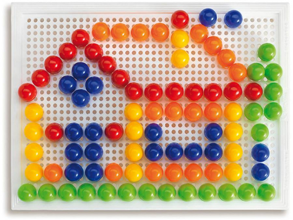 Мозаика FantaColor 5, 10, 15 мм 150 деталей Quercetti