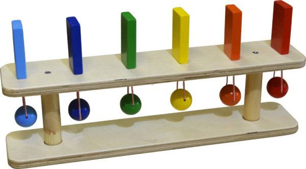 Тактильно-развивающее Разноцветное домино на подставке Romsens