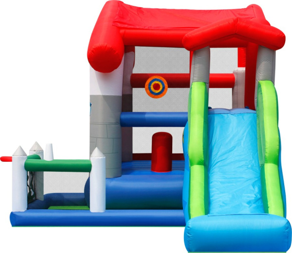 Надувной батут с горкой В гостях у сказки Happy Hop