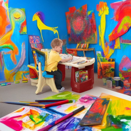 Детский художественный стол