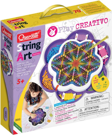 Мозаика-шнуровка Creativo String Art Мандала Quercetti