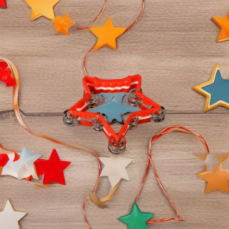 Тамбурин пластиковый ЗВЕЗДА Flight