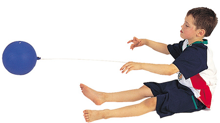 Мяч со шнуром для игры в помещении 20 см Weplay