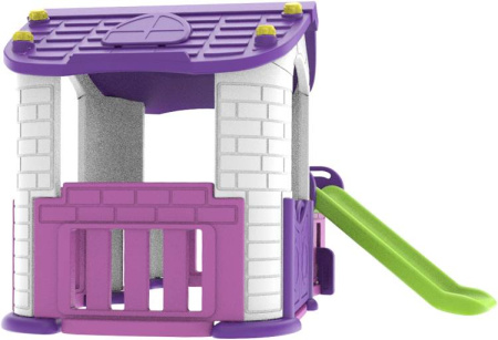 Игровой домик с забором и горкой Toy Monarch