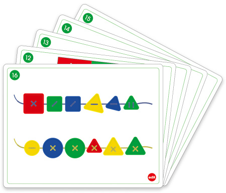 Шнуровка пуговицы-формы, 48 штук EDX Education