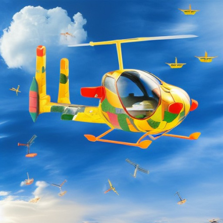 Мягкая мозаика-коллаж ВЕРТОЛЕТ Vladi Toys