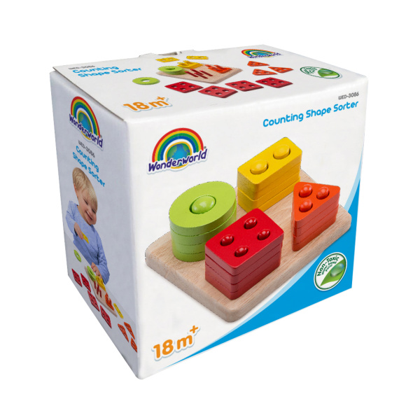 Логическая игрушка Фигуры (счет) Wonderworld