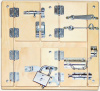 Тактильно-развивающая панель Замочки Romsens