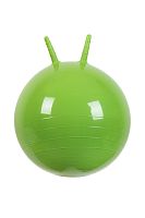 Мяч Прыгун 50 см с рожками зеленый