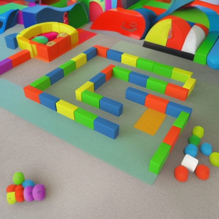 Мягкие игровые модули Лабиринт (мини)