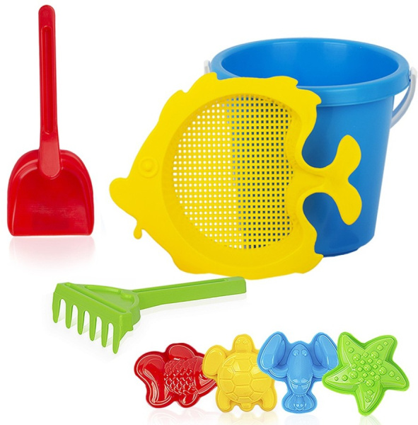Песочный набор Рыбка 8 предметов СТРОМ