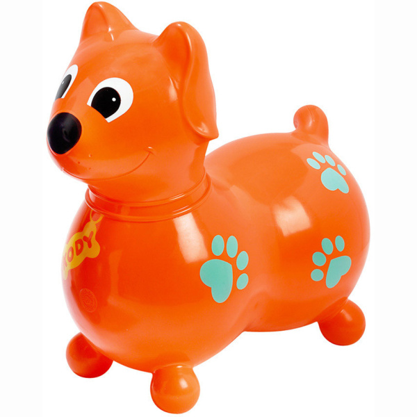 Попрыгун Собачка KODY оранжевая Ledraplastic