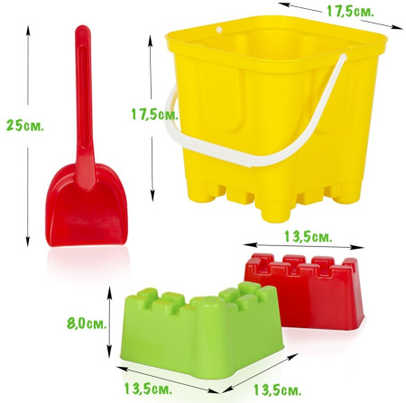 Песочный набор Крепость 4 предмета СТРОМ