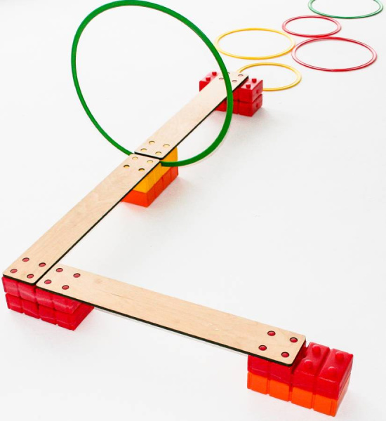 Балансировочная дорожка (3 доски, 4 кирпича) Тех-пласт