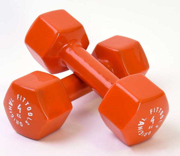 Гантель в виниловой оболочке 4 кг Original Fit.Tools