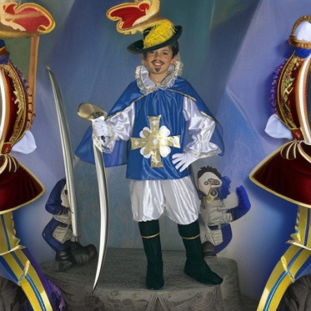 Мушкетер синий, рост 128 Widmann