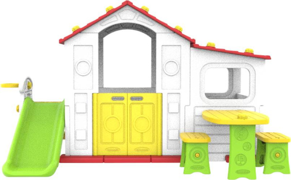 Домик игровой горкой, столиком и стульчиками ТОМО Toy Monarch