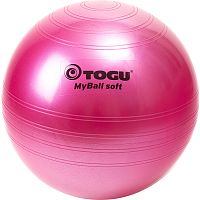 Гимнастический мяч TOGU My Ball Soft 55 см красный перламутровый