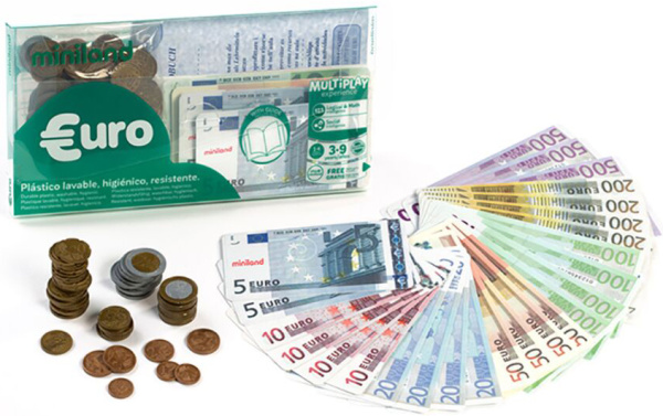 Набор Евро, 28 купюр и 80 монет Miniland