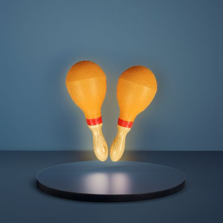 Маракасы пластиковые оранжевые Flight