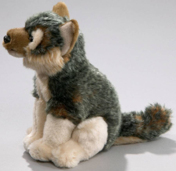 Игрушка мягкая Волк сидящий 21 см LEOSCO