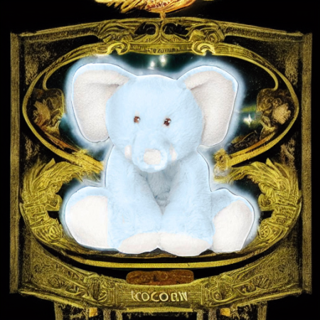 Слоненок ТЕДДИ КРЕМ БЭБИ голубой Teddykompaniet